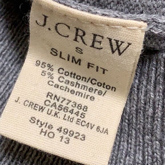 Mens J. Crew Cashmere Cotton Blend V-Neck Slim Fit Sweater - Picture 6 of 6